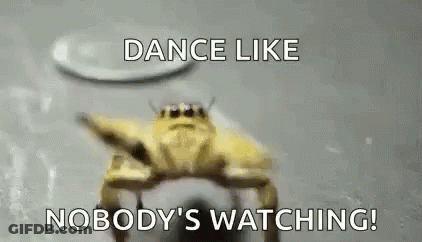 Yellow Crab Dancing In Water GIF