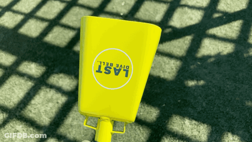 Yellow Dive Bell Saying Last Dive Bell GIF