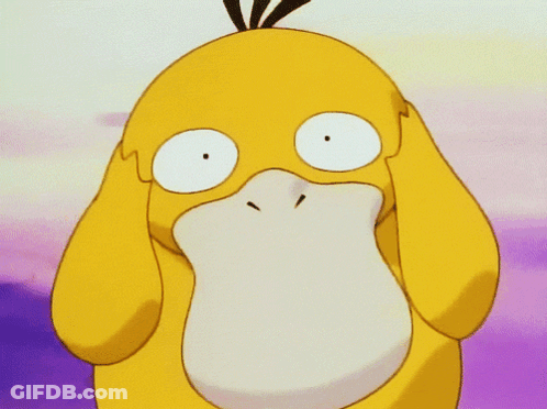Yellow Duck Covering Eyes GIF
