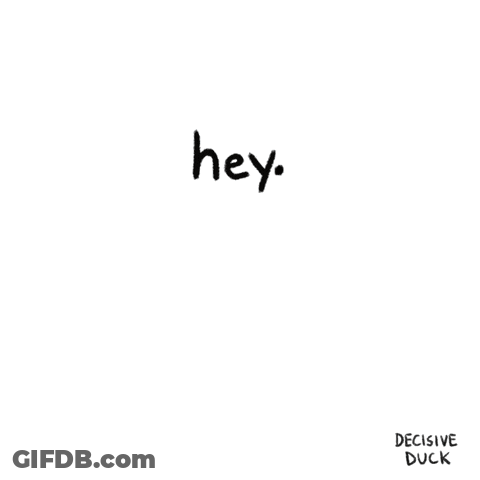 Yellow Duck Saying Hey GIF