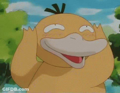 Yellow Duck With Black Head Standing GIF