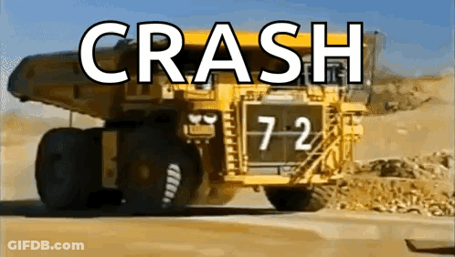 Yellow Dump Truck Number 72 GIF