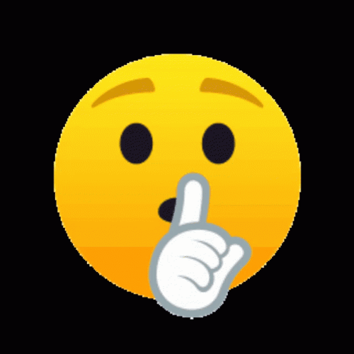Yellow Emoji Quiet GIF