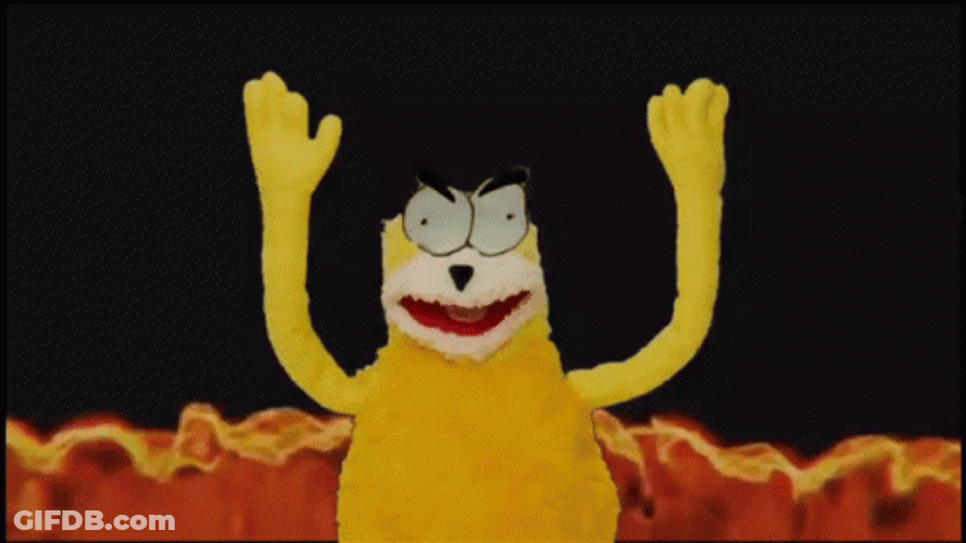 Yellow Fire Cartoon GIF