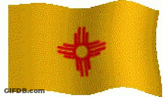 Yellow Flag With Red Cross GIF