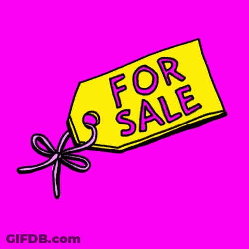 Yellow For Sale Tag GIF