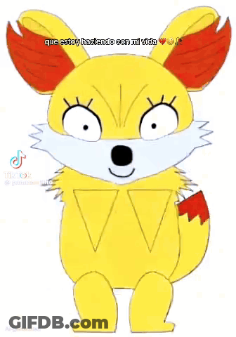 Yellow Fox Que Estoy Haciendo Con Mi Vida GIF