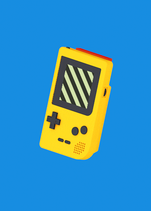 Yellow Game Boy GIF
