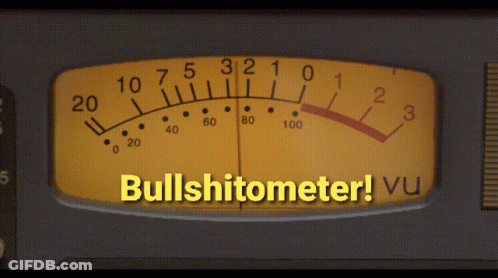 Yellow Gauge Bullshitometer Vu GIF