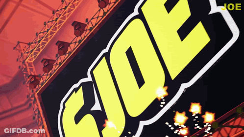 Yellow Gi Joe Sign GIF