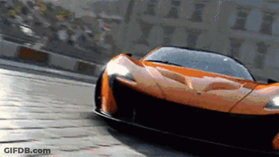 Yellow Gold Mclaren P1 Forza Motorsport 5 GIF
