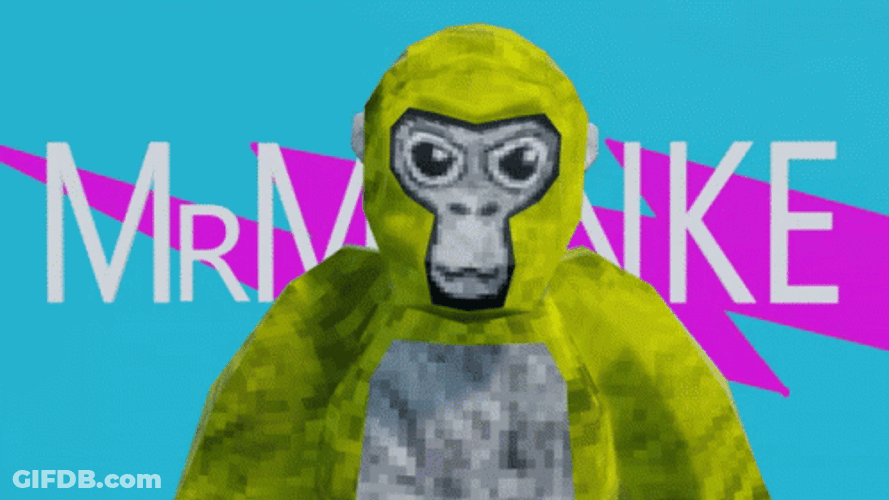 Yellow Gorilla Tag Is Kung Fu Master GIF