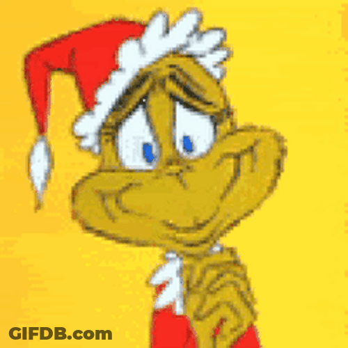 Yellow Grinch Pleading Smile GIF