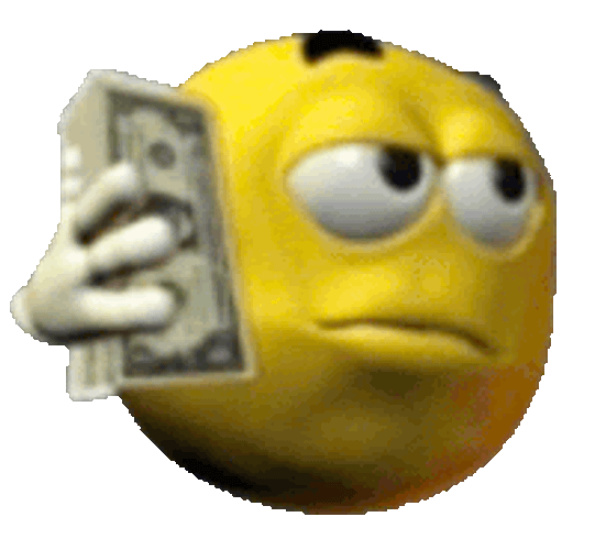 Yellow Guy Rich Sticker GIF