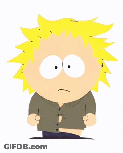 Yellow Hair White Eyes Cartoon Character Arms Outstretched GIF