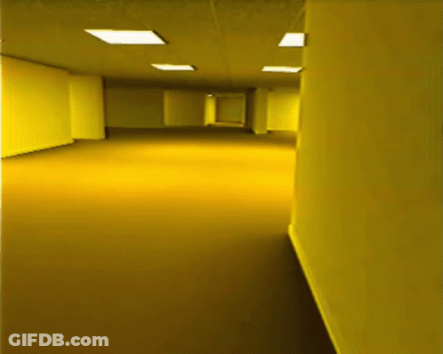 Yellow Hallway GIF