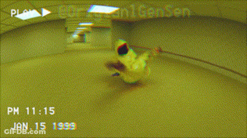 Yellow Hallway GIF