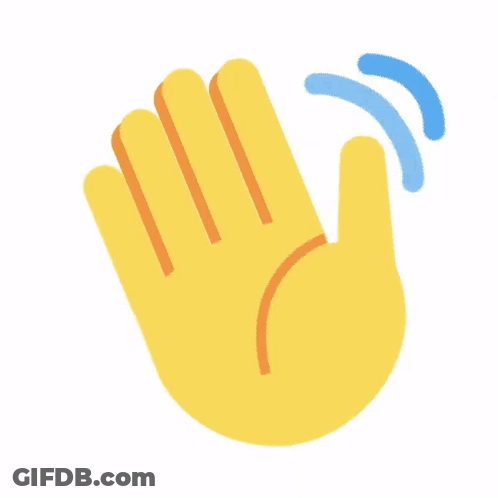 Yellow Hand Giving High Five GIF