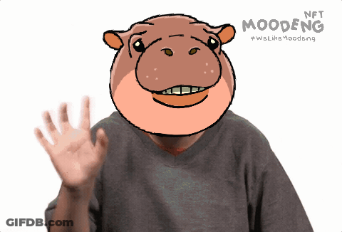 Yellow Hand Saying Hi GIF