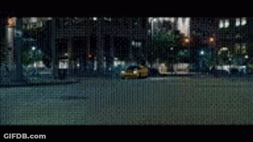 Yellow Hellcat Drifting And Spinning GIF