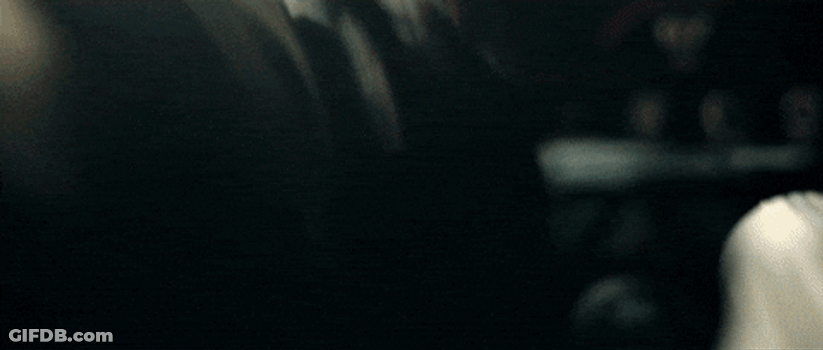 Yellow Hellcat Drifting Between Warehouses GIF