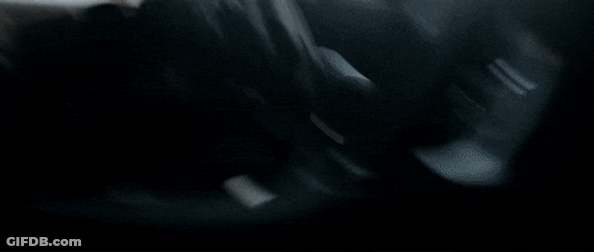 Yellow Hellcat Drifting In Slow Motion GIF