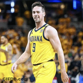 Yellow Indiana Jersey Basketball Player Walking GIF