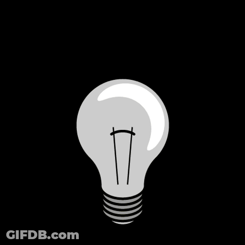 Yellow Light Bulb Flicker GIF