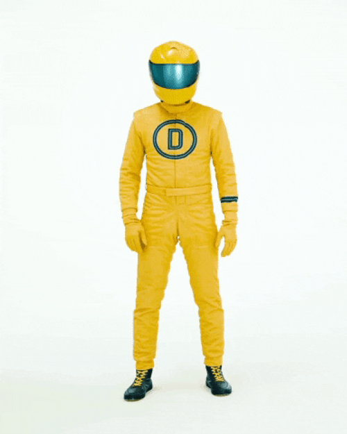 Yellow Mascot Man Good Thinking Smart Move GIF