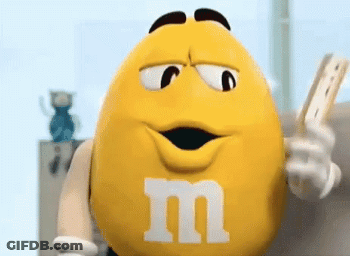 Yellow MMS Fancy Fan GIF
