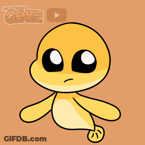 Yellow Monster With Smoke And Christopher's Genie GIF