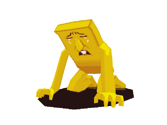 Yellow Negative Man Crying GIF