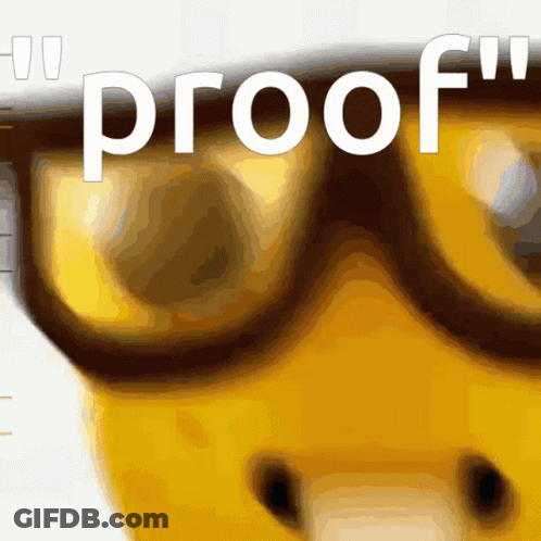 Yellow Object Saying Proof GIF