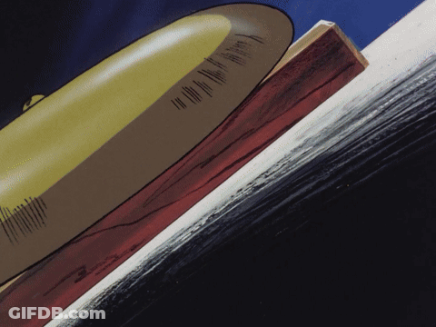 Yellow Object With Lines Saying A GIF