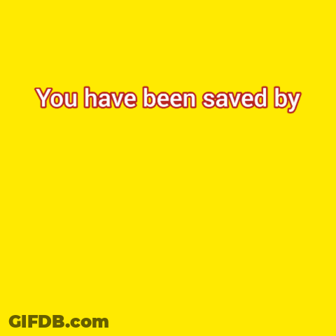 Yellow Poster You Have Been Saved By Baguetteball Better Call Ball GIF