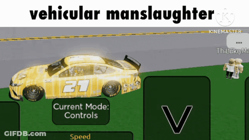 Yellow Race Car Number 27 GIF