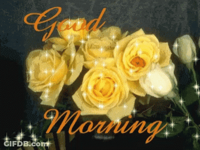 Yellow Rose Special Good Morning GIF