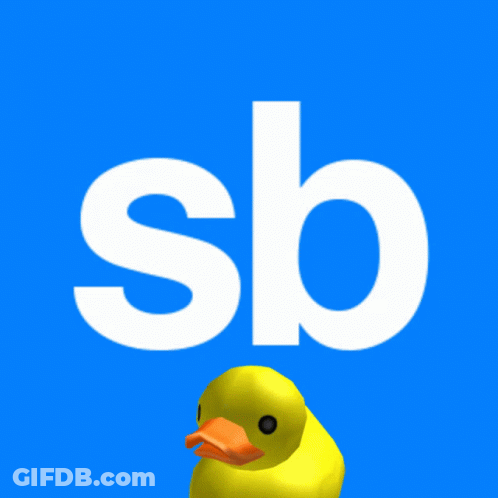 Yellow Rubber Duck In Front Of SB GIF