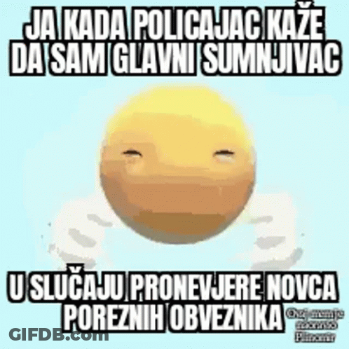Yellow Smiley Blue Background GIF