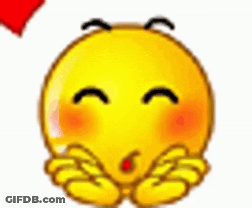 Yellow Smiley Covering Mouth GIF