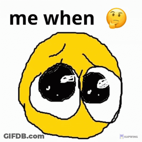 Yellow Smiley Crying Saying Me When GIF