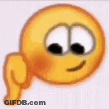 Yellow Smiley Face Giving Thumbs Up GIF