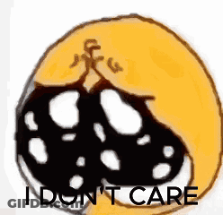 Yellow Smiley Face I Don't Care GIF