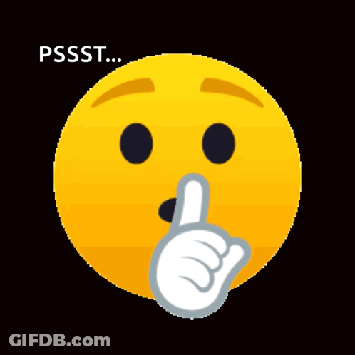 Yellow Smiley Face Pssst GIF