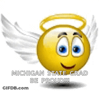 Yellow Smiley Face With Angel Wings And Halo GIF