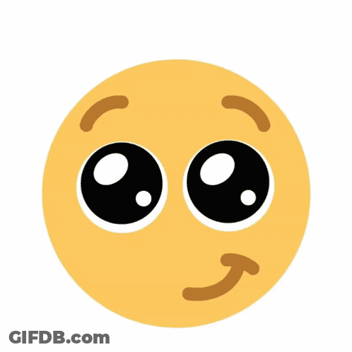 Yellow Smiley Face With Big Black Eyes GIF