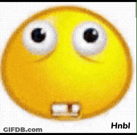 Yellow Smiley Face With Big Eyes GIF