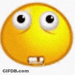 Yellow Smiley Face With Big Eyes GIF