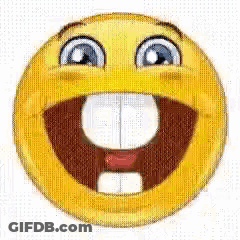 Yellow Smiley Face With Big Smile GIF
