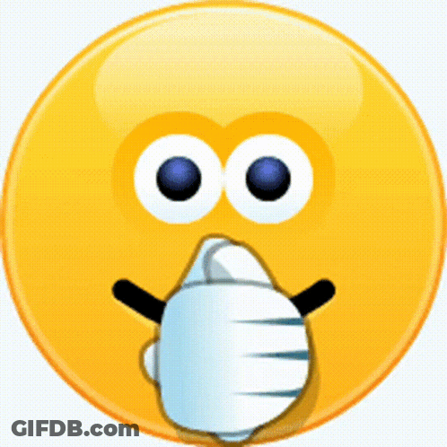 Yellow Smiley Face With Blue Eyes GIF